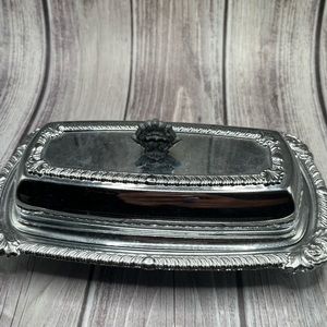 Vintage Silver Butter Dish
